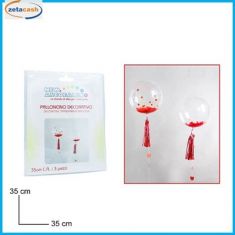 PALLONCINO TONDO CM 20 TRASPARENTE