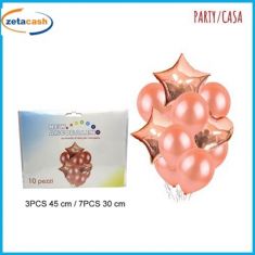 PALLONCINI 10 PZ ROSA ANTICO ELIO