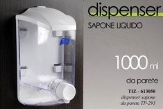 DISPENSER SAPONE LIQUIDO DA PARETE