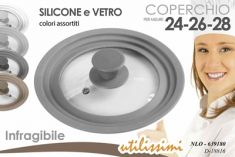 COPERCHIO IN SILICONE E VETRO INFRANGIBILE ADATTABILE