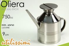OLIERA IN ACCIAIO DA 0,75 LITRI
