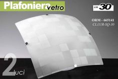 PLAFONIERA QUADRATA BIANCA
