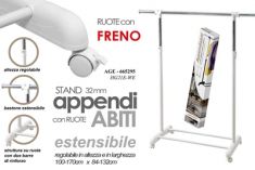 APPENDIABITI SINGOLO BIANCO H 165 STENSIBILE