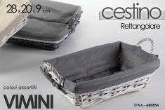 CESTINO RETTANGOLARE IN VIMINI