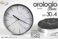 OROLOGIO DA PARETE TONDO EFFETTO MARMO