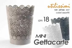 CESTINO GETTACARTE DA SCRIVANIA DIAM 18 CM