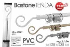 BASTONE PER TENDA CON 12 ANELLI