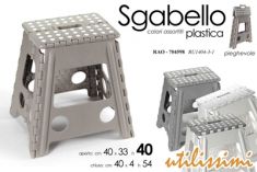 SGABELLO IN PLASTICA RICHIUDIBILE SALVASPAZIO 40 X 33 CM H40