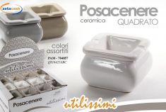POSACENERE IN CERAMICA QUADRATO