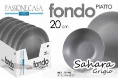 PIATTO FONDO GRIGIO OPACO