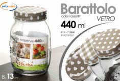 BARATTOLO IN VETRO 440 ML