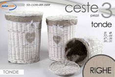 PORTA BIANCHERIA TONDO PICCOLO CM 30X H 40