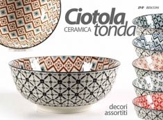 CIOTOLA TONDA IN CERAMICA CM 13X13X5,7
