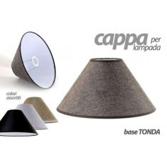 CAPPA LUME TESSUTO D 25 H 17 CM COL ASS