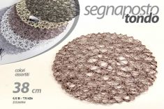 TOVAGLIETTA SEGNAPOSTO RIGIDA A RETE D. 38 cm.