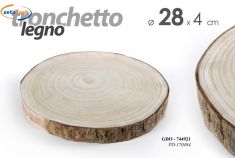 TRONCO LEGNO VERO DIAMETRO 28CM