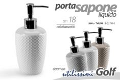 PORTA SAPONE CON DOSATORE IN CERAMICA