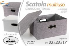 SCATOLA MULTIUSO IN TESSUTO SEMIRIGIDA