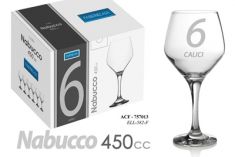 CALICI VETRO NABUCCO 6 PEZZI