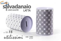SALVADANAIO IN LATTA ROMBI