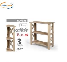 SCAFFALE 3 RIPIANI GAIA CM 80 X 30 X H 80 CM