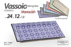 VASSOIO CERAMICA FANTASIE E COLORI ASSORTITI.