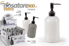 DOSATORE SAPONE LIQUIDO IN VETRO