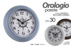OROLOGIO DA PARETE SILENZIOSO DIAM 30 CM