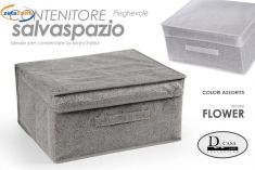 CONTENITORE SALVASPAZIO PIEGHEVOLE CON COPERCHIO