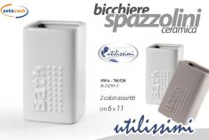 PORTA SPAZZOLINI IN CERAMICA
