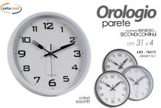 OROLOGIO DA PARETE IN PLASTICA DIAM 31