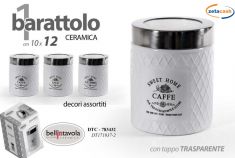 BARATTOLO IN CERAMICA BIANCO