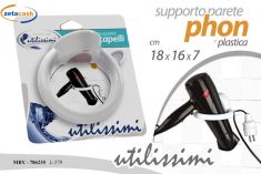 SUPPORTO DA PARETE PER ASCIUGACAPELLI