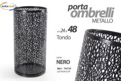 PORTA OMBRELLI IN METALLO NERO