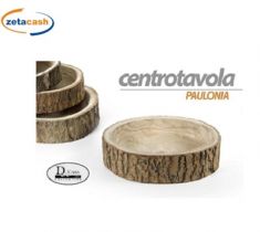 CENTROTAVOLA LEGNO CORTECCIA H 9 X 39X42 CM
