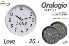 OROLOGIO DA PARETE TONDO LOVE
