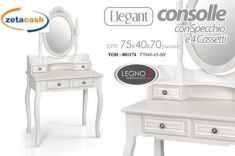 TAVOLO CON SPECCHIERA ELEGANT CM 75X40X70