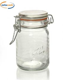 BARATTOLO IN VETRO CON CHIUSURA ERMETICA