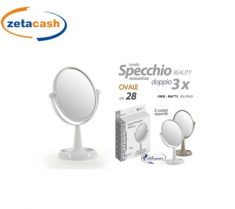 SPECCHIO OVALE CON INGRANDITORE