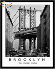 QUADRO DA PARETE CON CITTA CM 40 X 50