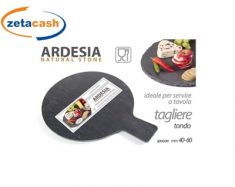 TAGLIERE IN ARDESIA TONDO DIAMETRO 23CM