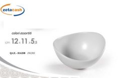 CIOTOLA OVALE CERAMICA 12X11XH6 CM COL ASS