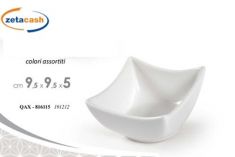 CIOTOLA QUADRATA CERAMICA 10X10XH5 CM COL ASS