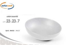 PIATTO FONDO CERAMICA D23 CM COL ASS