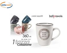 TAZZA CON SCRITTA TIME FOR MILK 360 ML