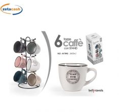 SET 6 TAZZINE DA 90 ML CON STAND