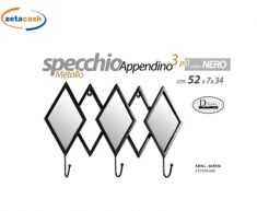 3 SPECCHI FORMA ROMBO CM 52X7X34