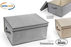 CONTENITORE SALVASPAZIO COPERCHIO TNT H15X33X28CM ASS