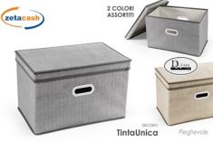 CONTENITORE SALVASPAZIO COPERCHIO TNT H24X38X26CM ASS