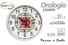 OROLOGIO DA PARETE TERRE E SOLE D 31 CM